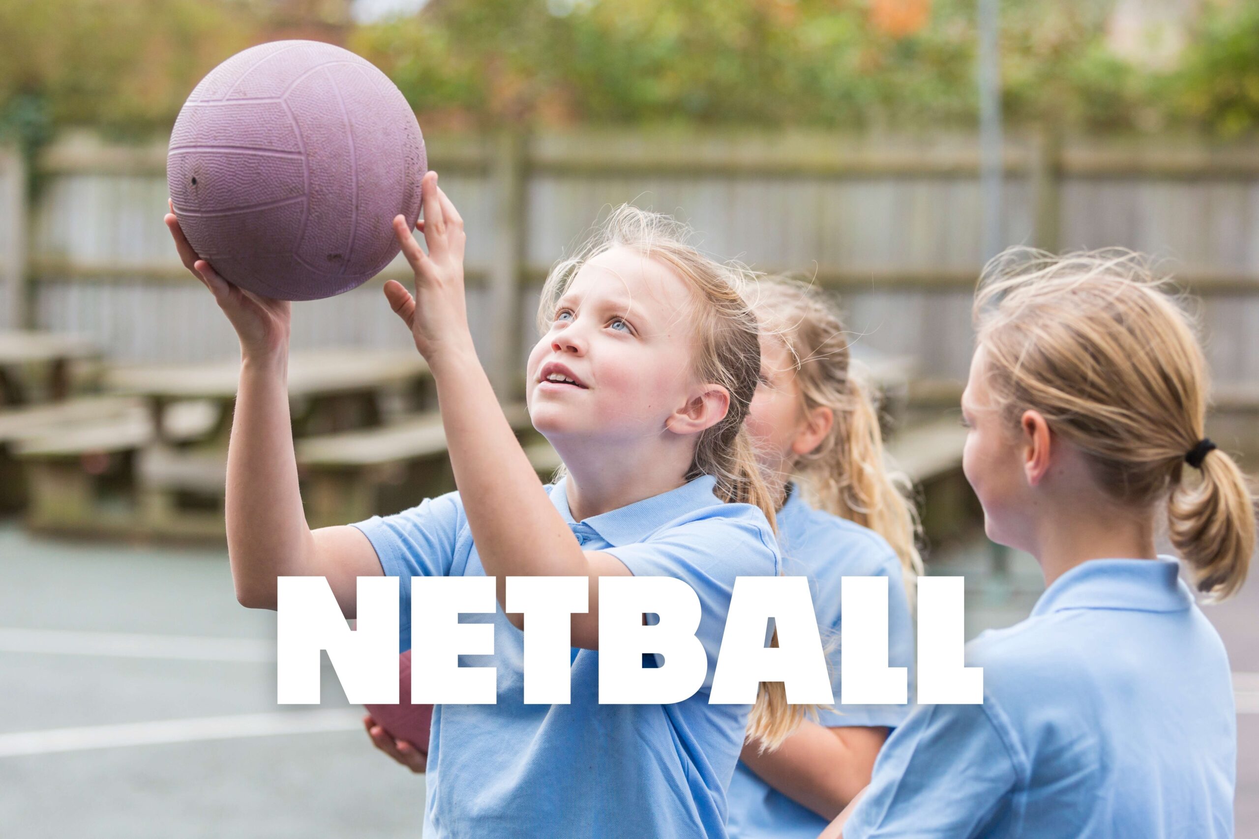 Image of girls playing netball in an after school sports club